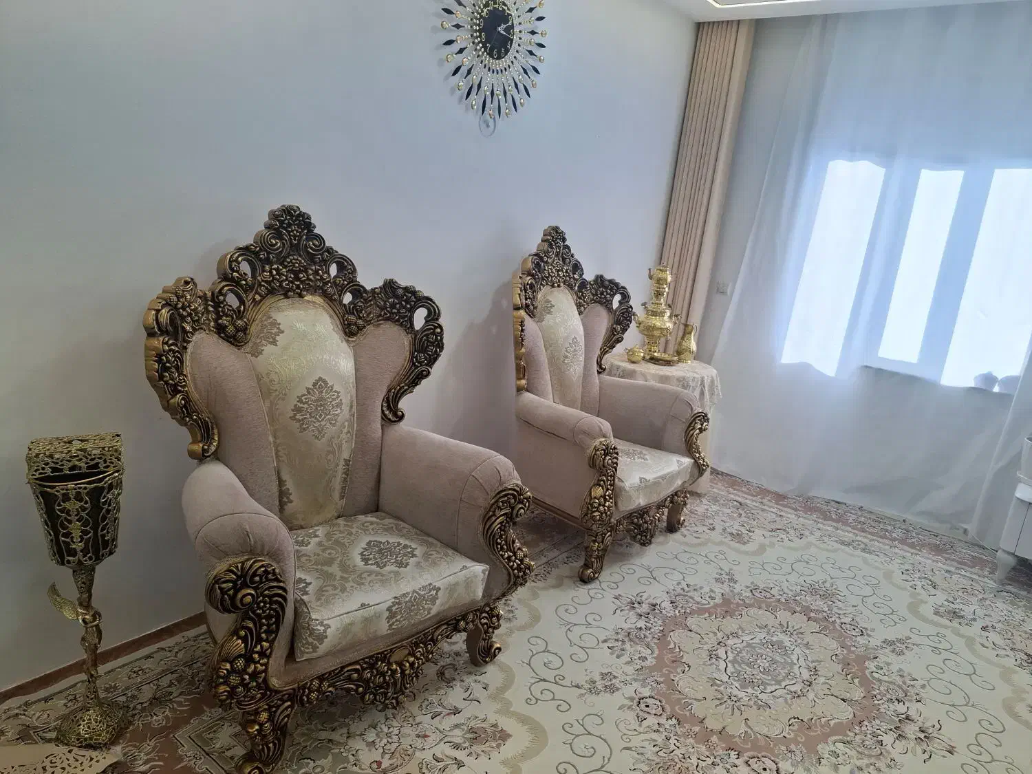 مبلمان سلطنتی 9 نفره بدون ایراد در دیواندره|مبلمان خانگی و میز عسلی|دیواندره, |دیوار