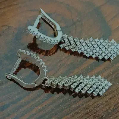 گوشواره نقره مجلسی و دخترونه باقیمت مناسب|جواهرات|شهرکرد, |دیوار