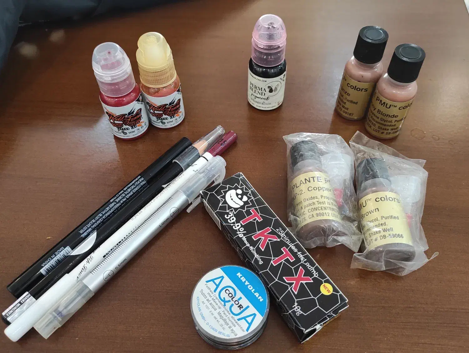 ابزار و رنگ تتو|آرایشی، بهداشتی، درمانی|سمنان, |دیوار