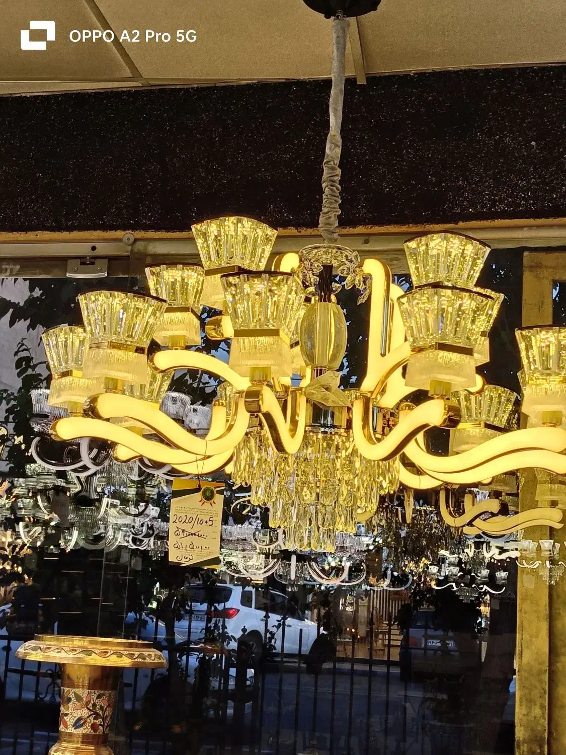 لوستر|لوستر و چراغ آویز|ری, دولت‌آباد|دیوار