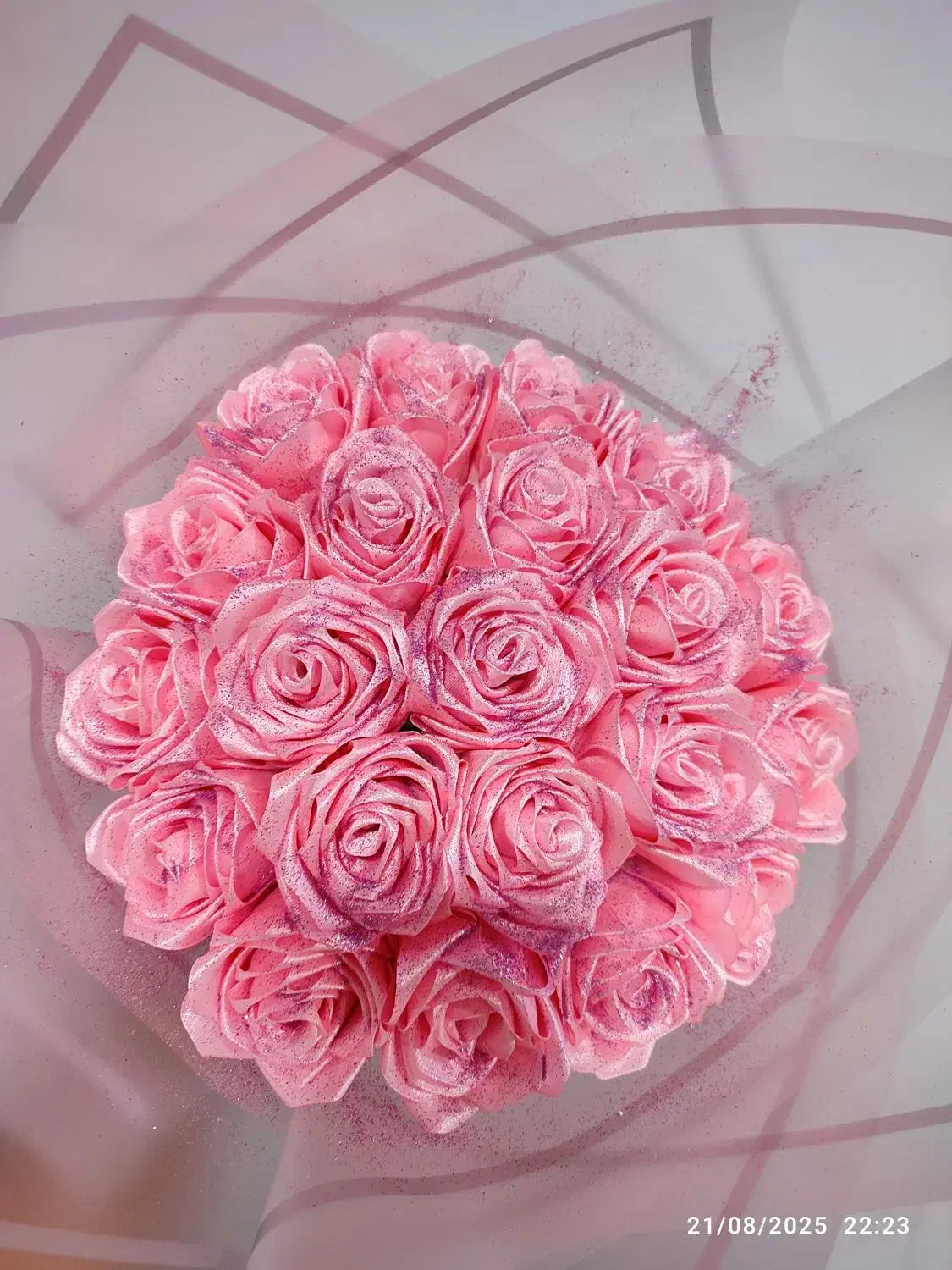 گل روبانی زیبا|گل مصنوعی|سنندج, |دیوار