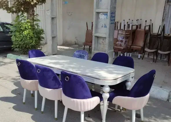میز ناهار خوری 8 نفره کد 8667 تولیدی میلاد|میز و صندلی غذاخوری|تبریز, |دیوار