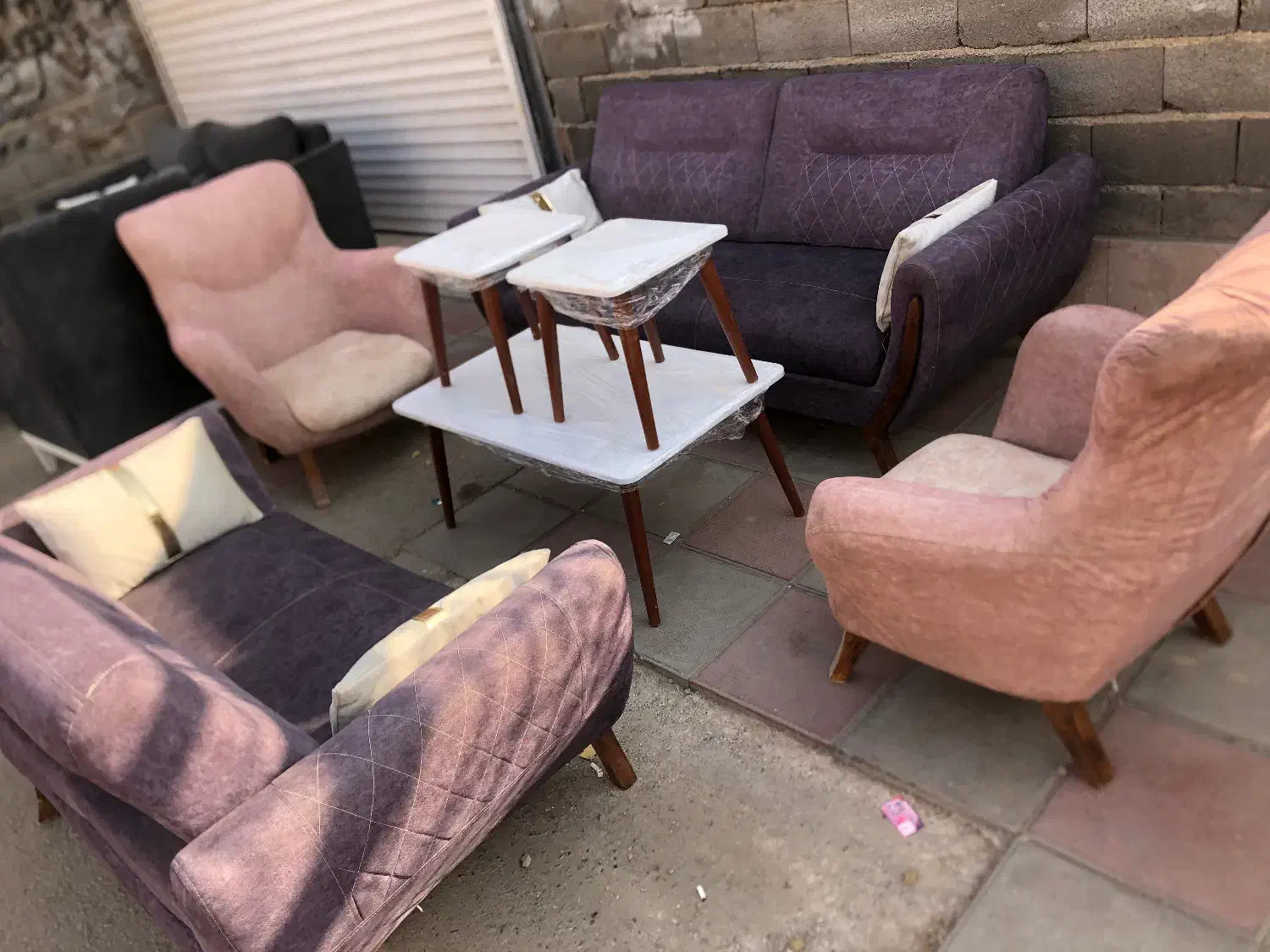 مبلمان هفت نفره در حد نو|مبلمان خانگی و میز عسلی|پاکدشت, حصار امیر|دیوار