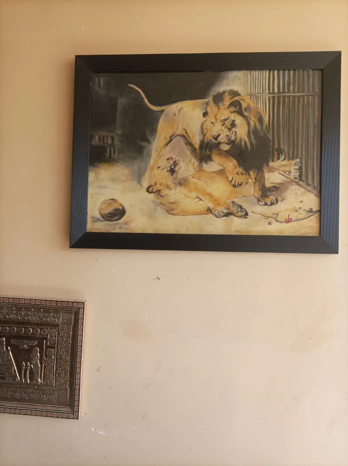 حراج تعدادی تابلو قاب عکس نقاشی وخاتم کوبلن|تابلو، نقاشی، عکس|اصفهان, جلالیه|دیوار