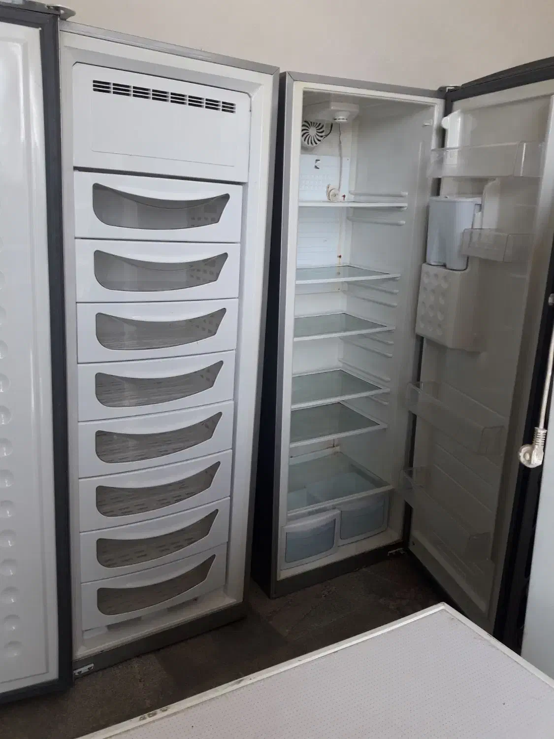 فروش یخچال فریزر الکترو استیل دو قلو در حد اک|یخچال و فریزر|مریوان, |دیوار