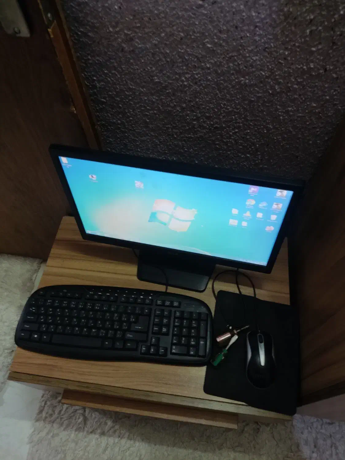 کیس ddr3 رم ۴ + مانیتور led 19 lg|رایانه رومیزی|مشکیندشت, |دیوار