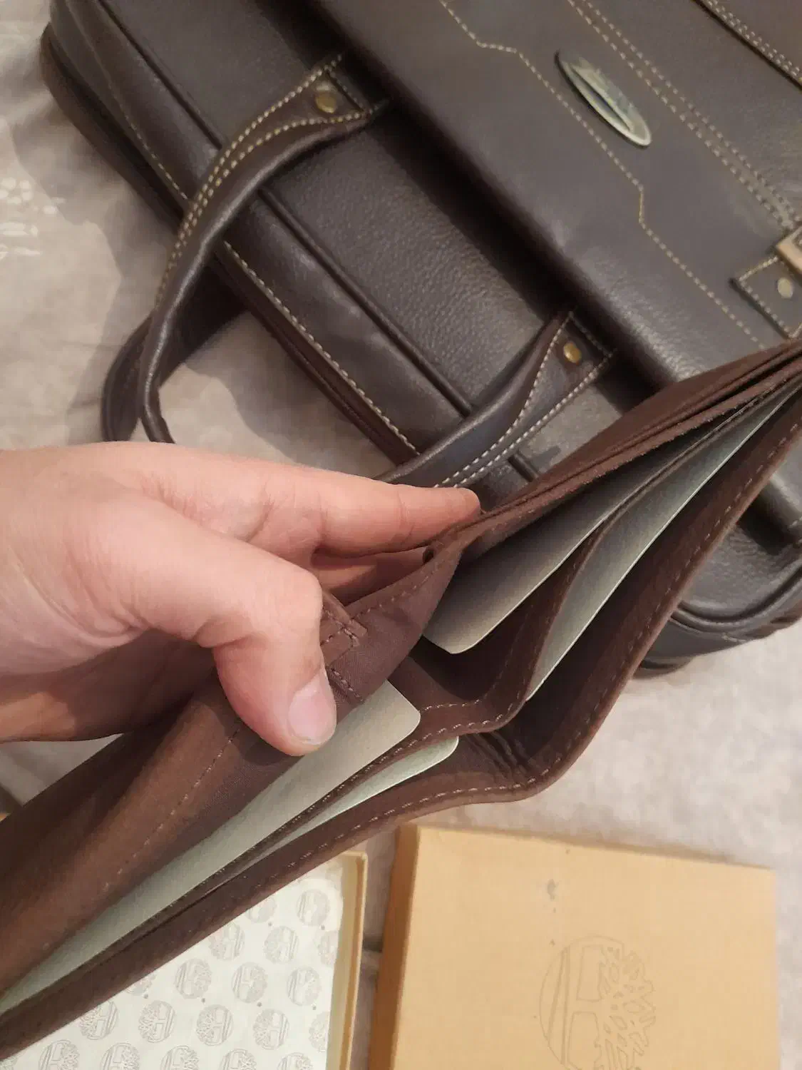کیف‌پول Timberland+Polo - ۱۰۰٪ چرم|کیف، کفش، کمربند|تهران, فرمانیه|دیوار