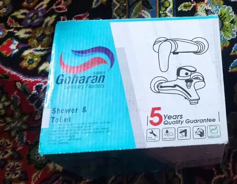 شیر مخلوط توالت|لوازم سرویس بهداشتی|شوشتر, |دیوار