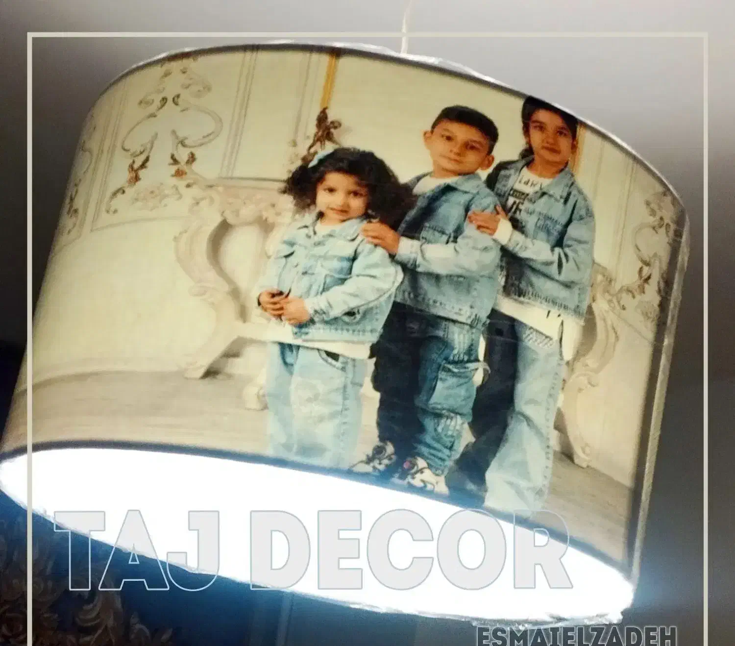 اولین بار لوستر آباژور چاپی جهت سیسمونی اتاق کودک|لوستر و چراغ آویز|مشهد, آزادشهر|دیوار