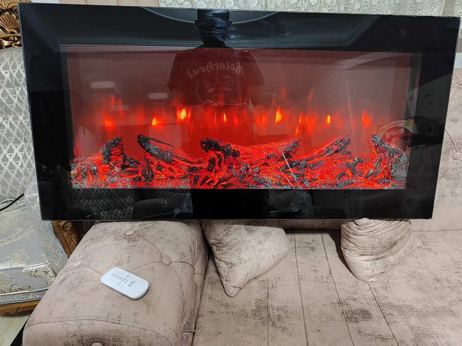 شومینه برقی هیتردار|بخاری، هیتر، شومینه|اندیشه, اندیشه فاز ۱|دیوار