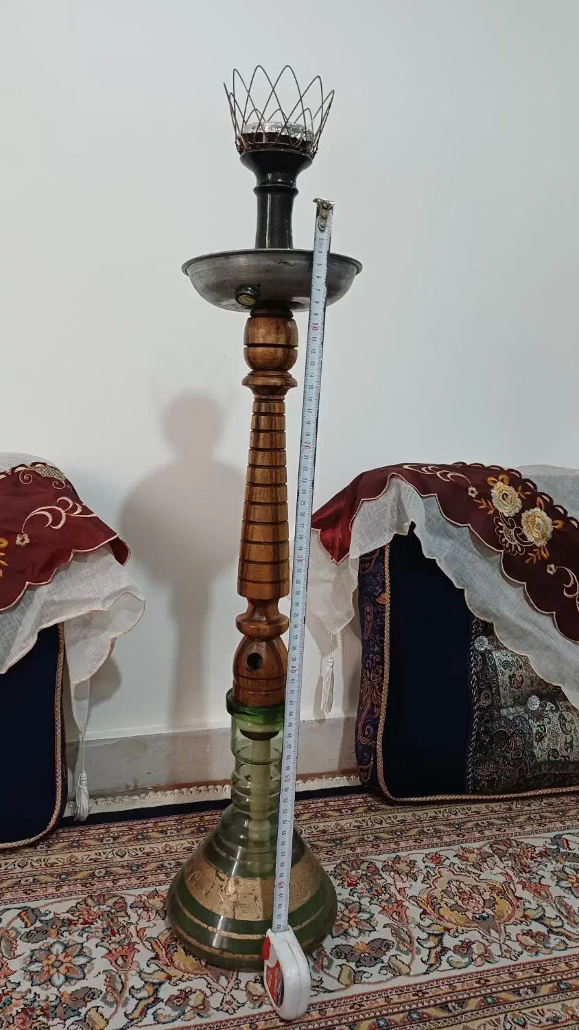 قلیان درحد نو اندازه به طول ۵۰ سانت با چوب گردو|کلکسیون و سرگرمی|بروجرد, |دیوار