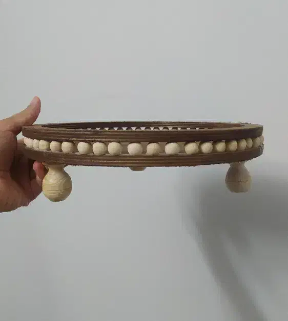 ظرف پزیرایی دایره ای چوبی|ظروف سرو و پذیرایی|بیرجند, |دیوار