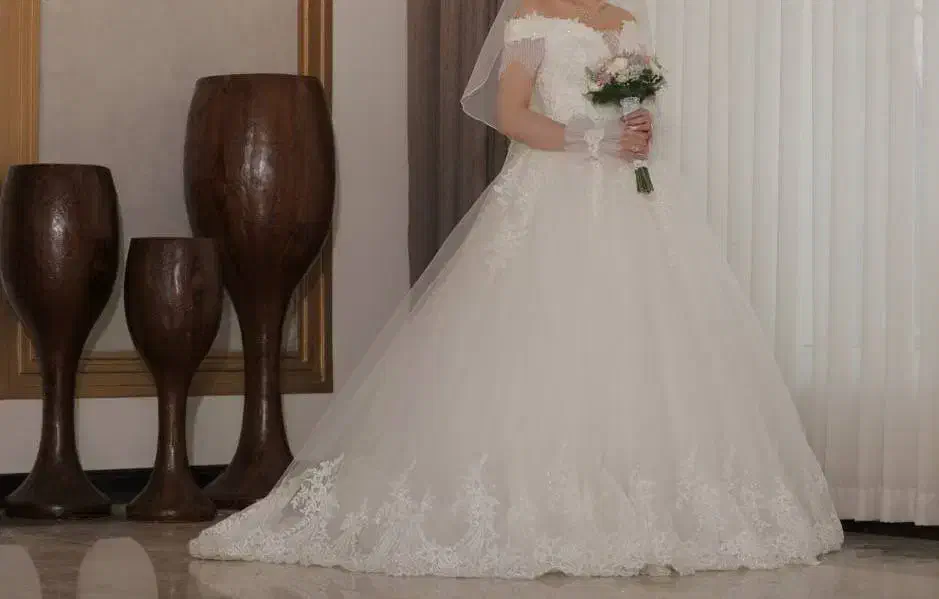 لباس عروس دانتل سایز 36 تا 42|لباس|تهران, شیوا|دیوار