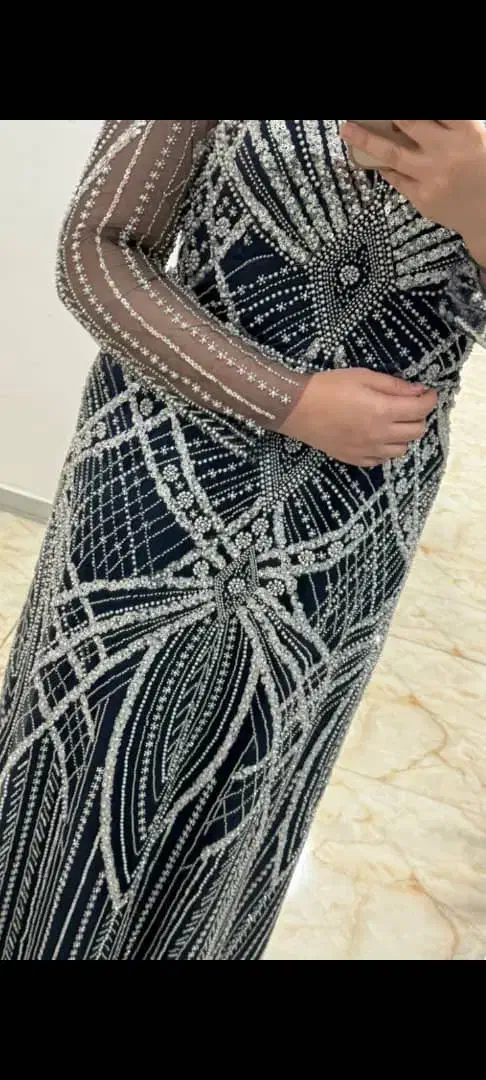 لباس مجلسی تمام سنگ کاری مزون دوز|لباس|دزفول, |دیوار