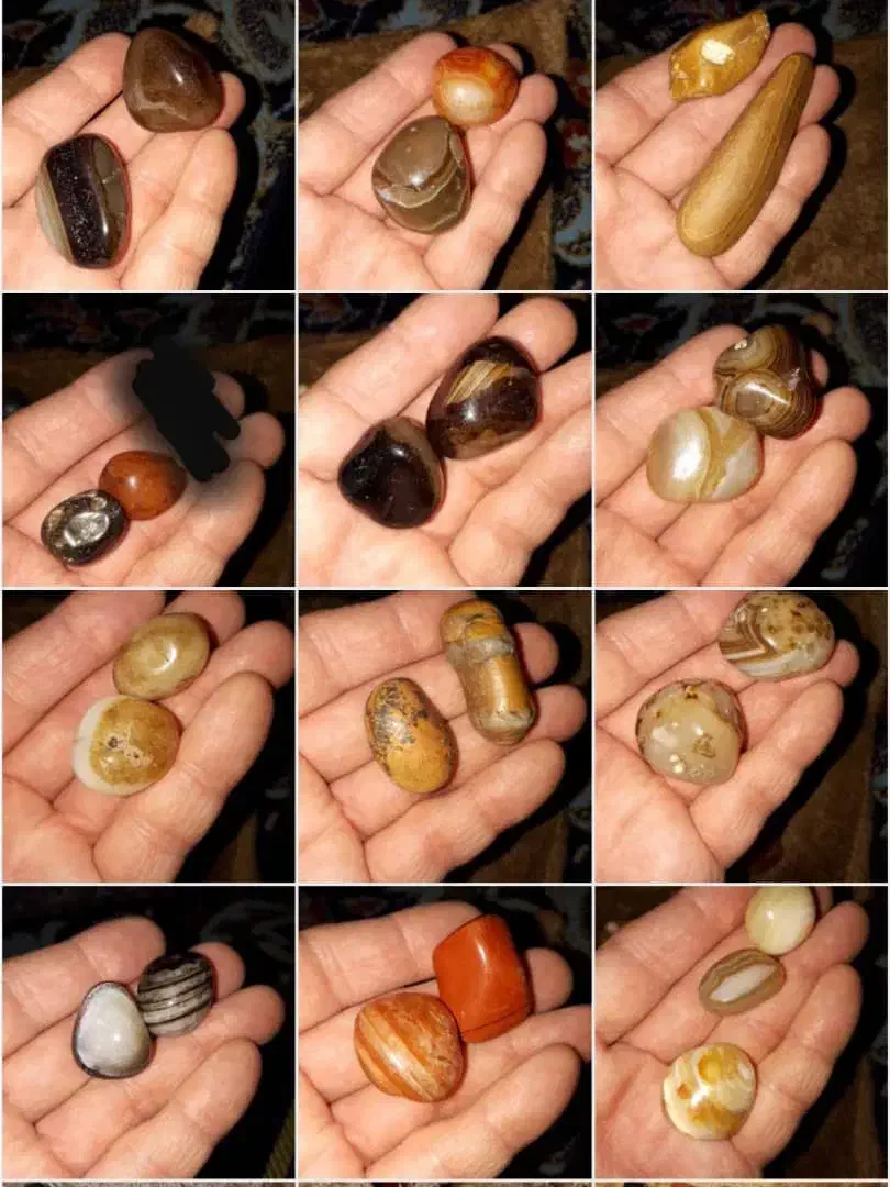 پک ۲۵ عددی سنگهای راف مختلف|جواهرات|ری, دولت‌آباد|دیوار