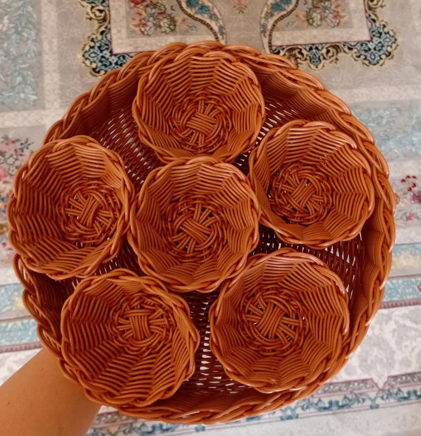 سبدسبزی|ظروف نگهدارنده، پلاستیکی، یکبارمصرف|فیروزه, |دیوار