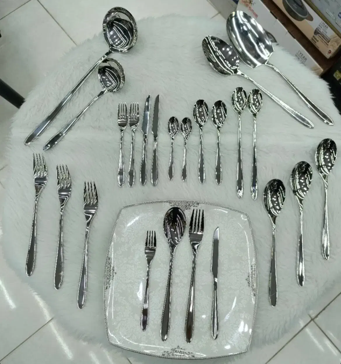 قاشق چنگال ۲۴نفره|ظروف سرو و پذیرایی|مشگین شهر, |دیوار