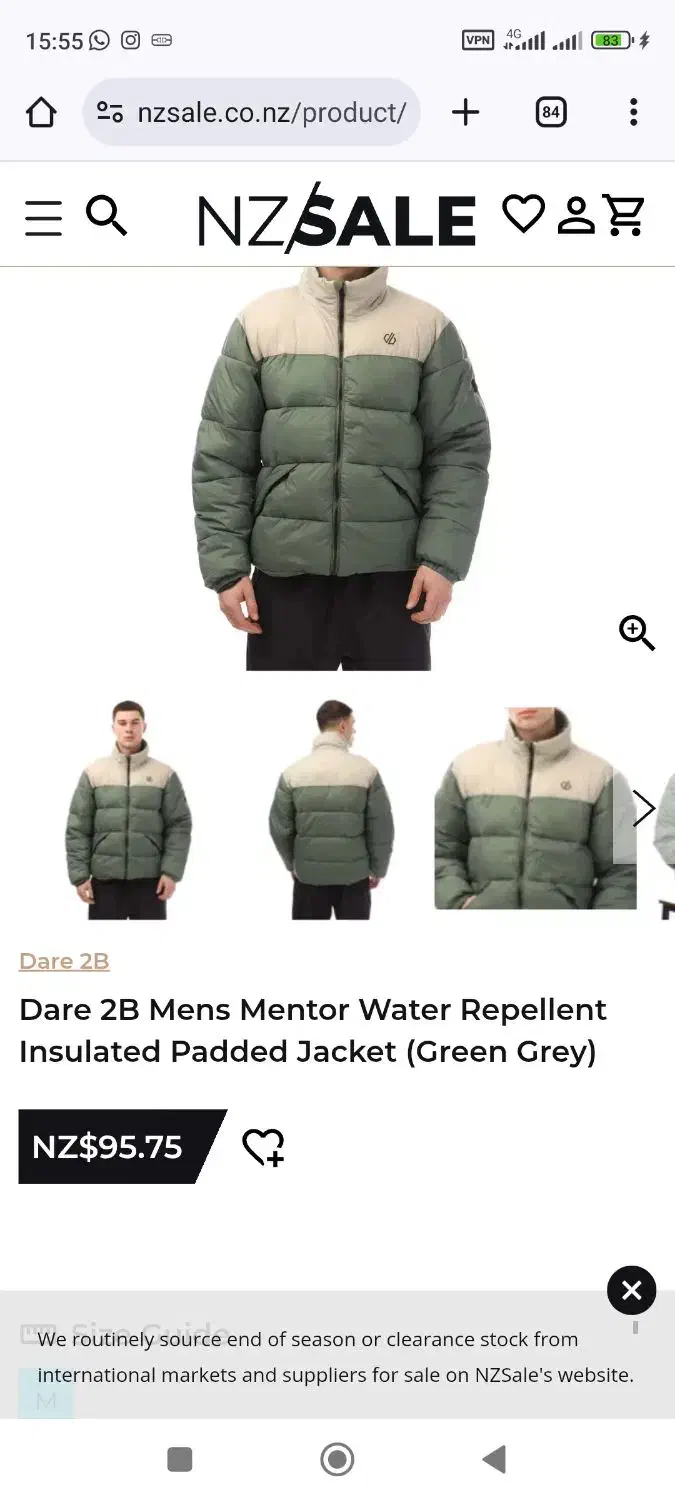 کاپشن اورجینال وارداتی ( Dare 2B Men )|لباس|تهران, مرزداران|دیوار