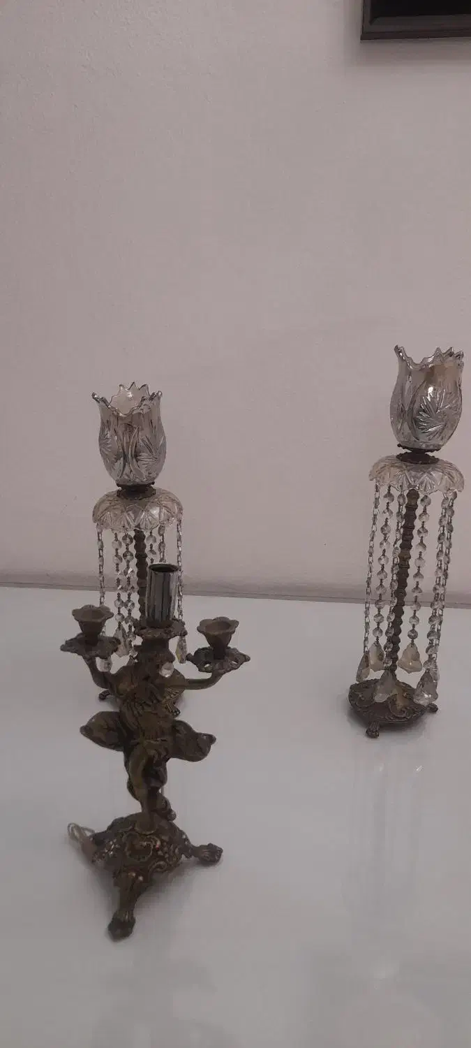 شمعدون برنز|لوستر و چراغ آویز|پاکدشت, پاکدشت (مامازند)|دیوار