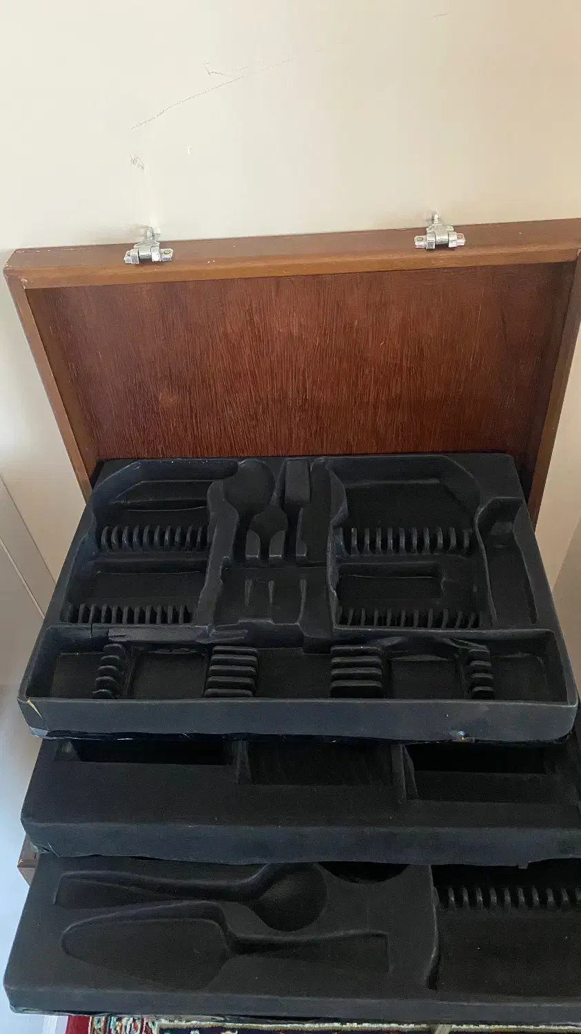 جعبه قاشق و‌چنگال|ظروف سرو و پذیرایی|کرمان, |دیوار