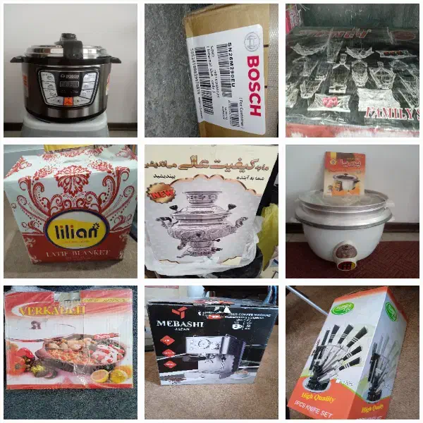 لوازم منزل آکبند و با کارتن|سایر لوازم برقی|گلبهار, شهر جدید گلبهار|دیوار