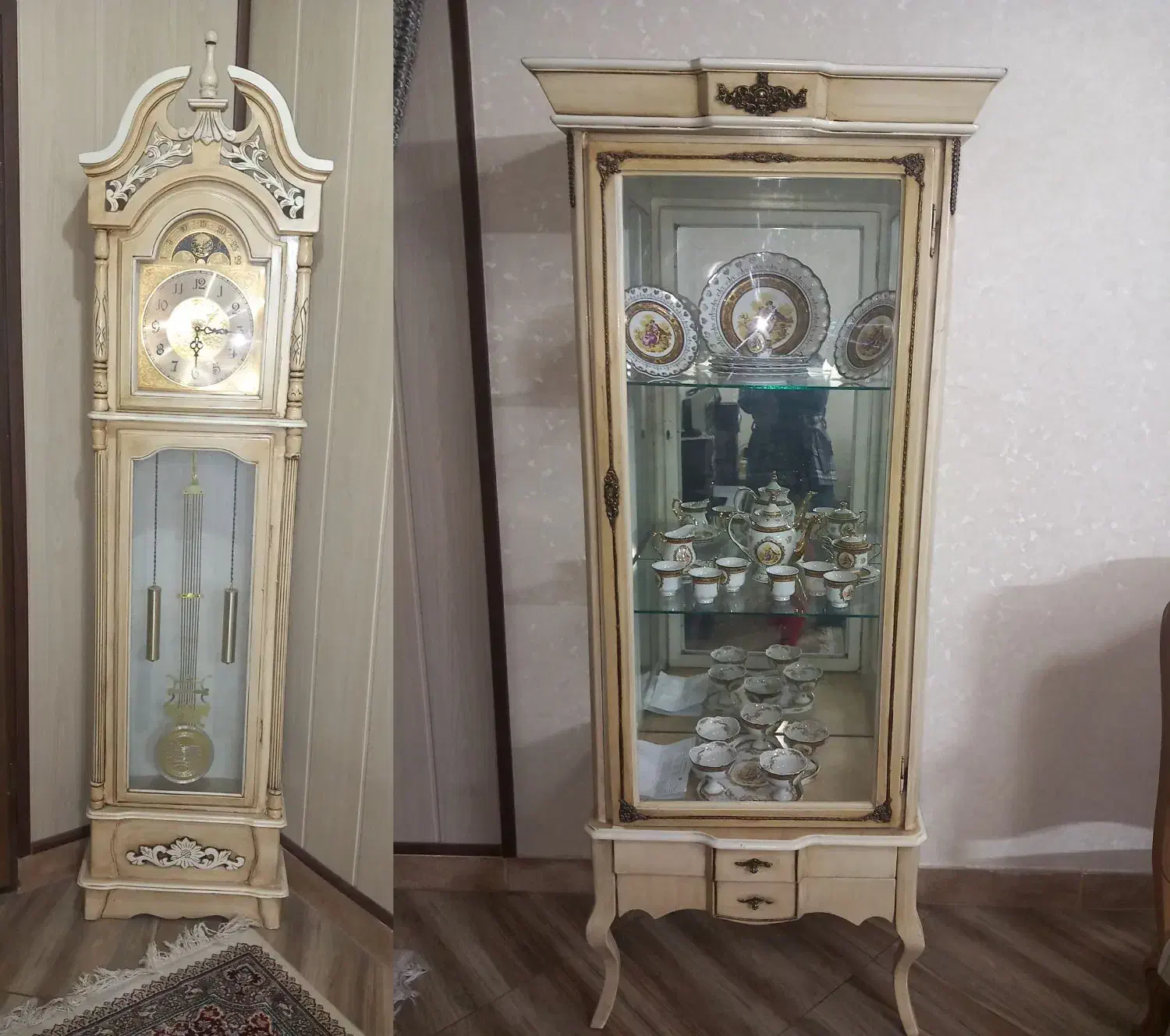 گنجه و ساعت ایستاده|بوفه، ویترین، کنسول|مشهد, نوید|دیوار