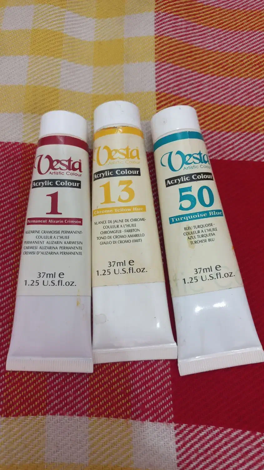 رنگ اکرولیک رنگ صرفی و خمیری رزین|لوازم التحریر|قم, باغ کرباسی|دیوار