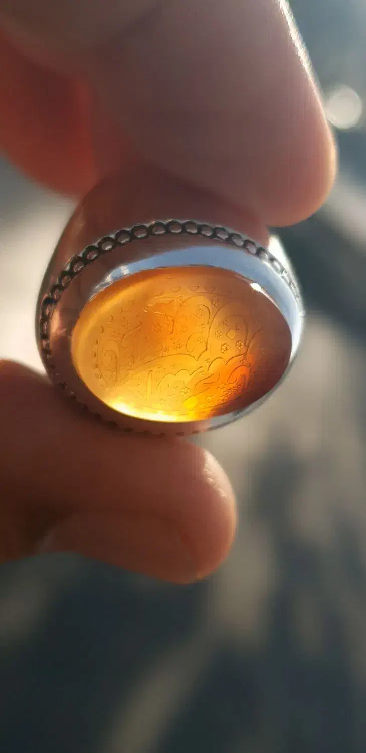 انگشتر صدوقی عقیق خط برجسته ناب یمنی|جواهرات|تهران, افسریه جنوبی|دیوار