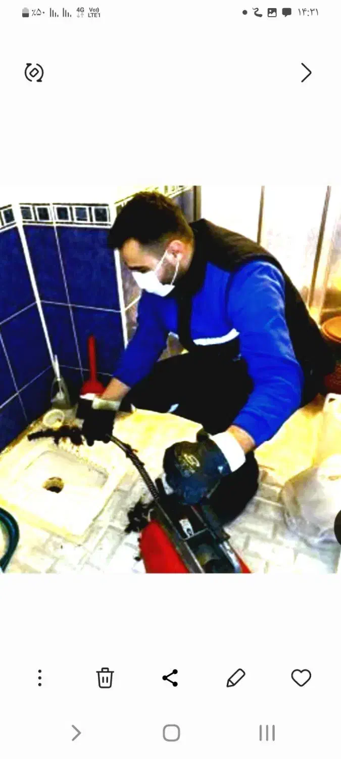 لوله بازکنی رفع گرفتگی بافنر۲۲میل جهت جرم ورسوب|خدمات پیشه و مهارت|ملایر, |دیوار