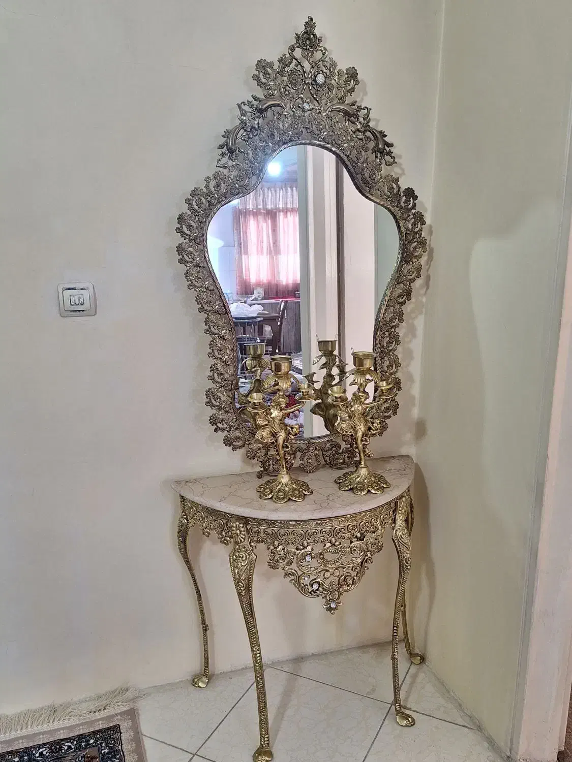 آیینه و شمعدان|صنایع دستی و سایر لوازم تزئینی|تهران, بهداشت|دیوار