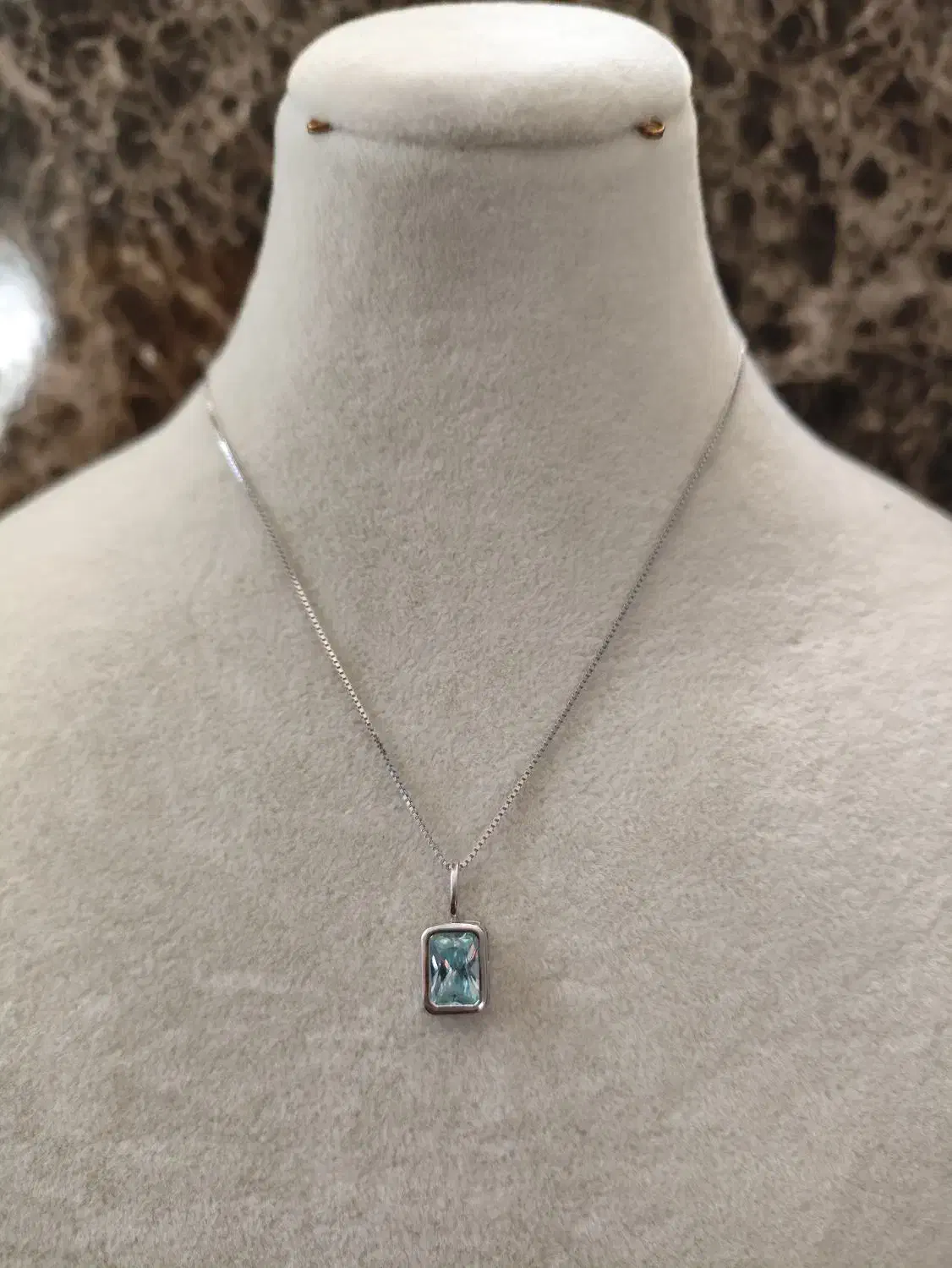 گردنی نقره وارداتی طرح توپاز|جواهرات|شیراز, شریفآباد|دیوار