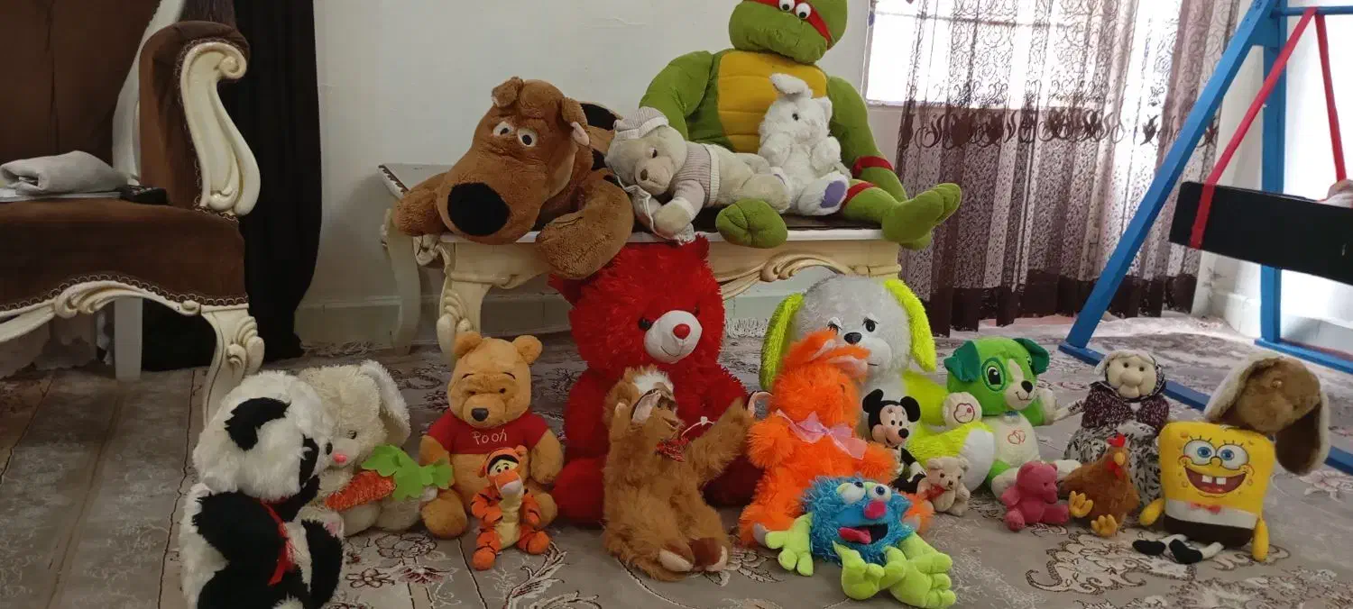 21عدد عروسک بزرگ و کوچک|اسباببازی|کبودرآهنگ, |دیوار