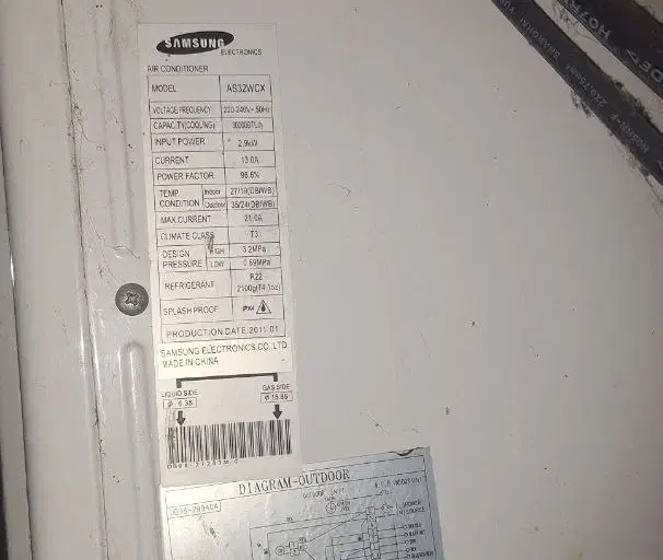 کولر اسپلیت ۳۲ هزار سامسونگ کره|کولر گازی و فن‌کوئل|بندر انزلی, تهران|دیوار