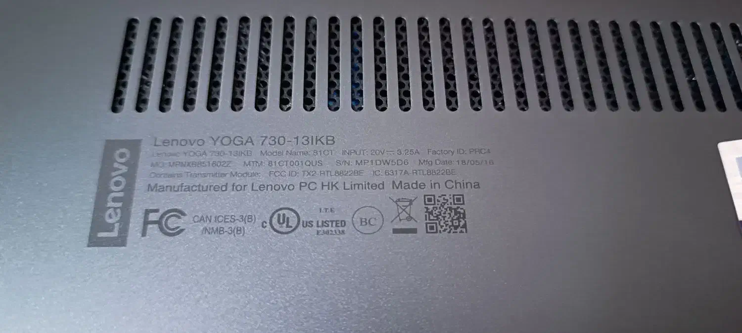 لپتاپ لنوو یوگا|رایانه همراه|مشهد, طبرسی شمالی|دیوار