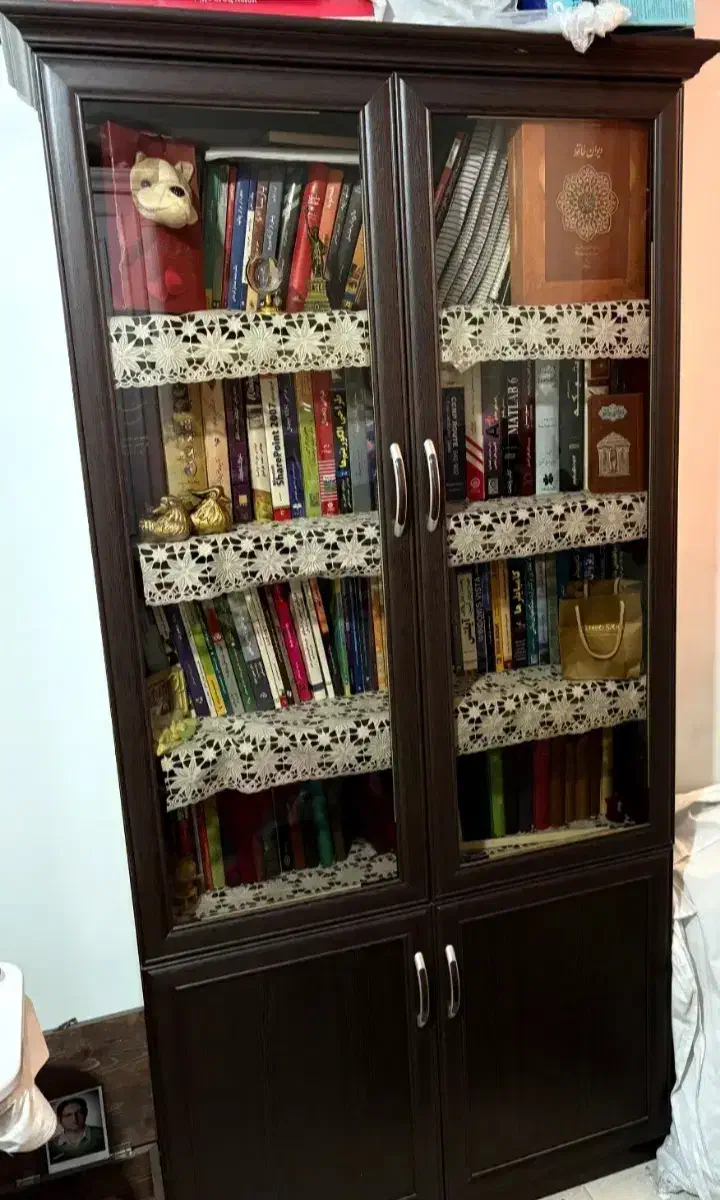 کتابخانه|کتابخانه، شلف، قفسههای دیواری|شوشتر, |دیوار