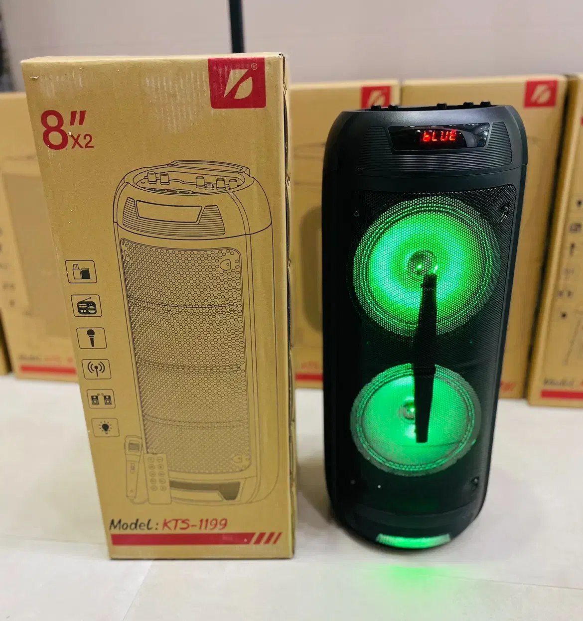 اسپیکر پرقدرت ۸۰ سانتی KTS مدل ۱۱۹۹ نو|سیستم صوتی خانگی|کلاله, |دیوار