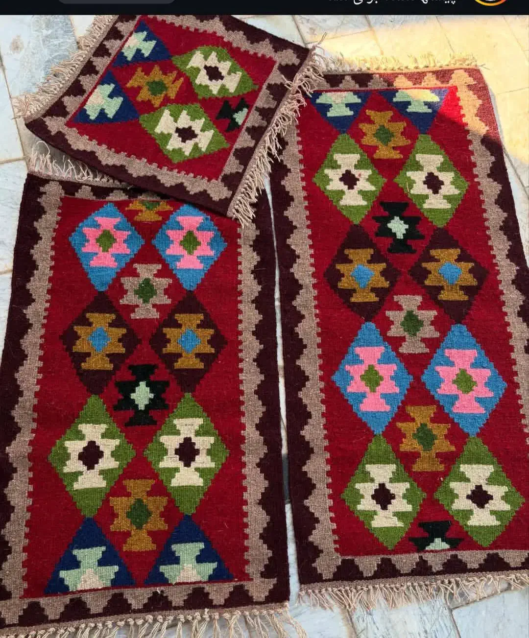 گلیم|گلیم، جاجیم، گبه|نمین, |دیوار