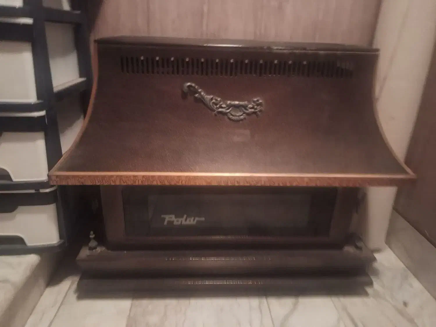 بخاری طرح شومینه پلار|بخاری، هیتر، شومینه|اصفهان, سنبلستان|دیوار