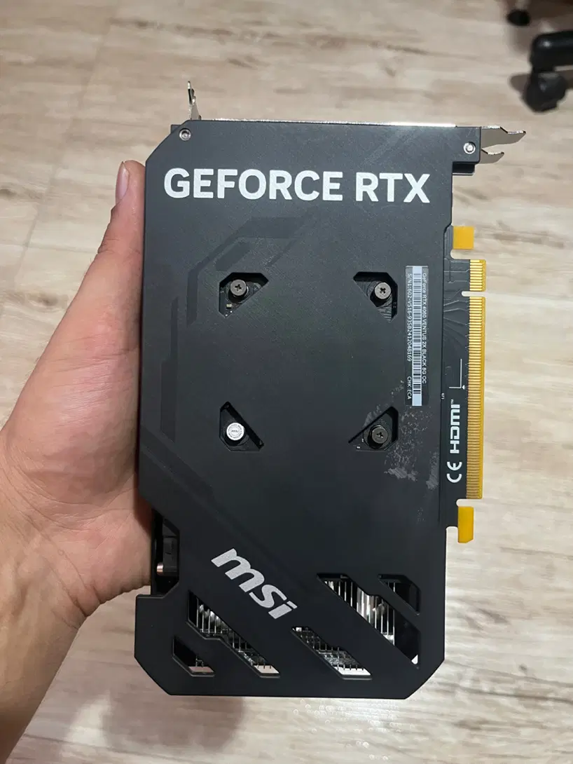 Rtx 4060 msi ventus black 2x OC|قطعات و لوازم جانبی رایانه|رشت, پل تالشان|دیوار