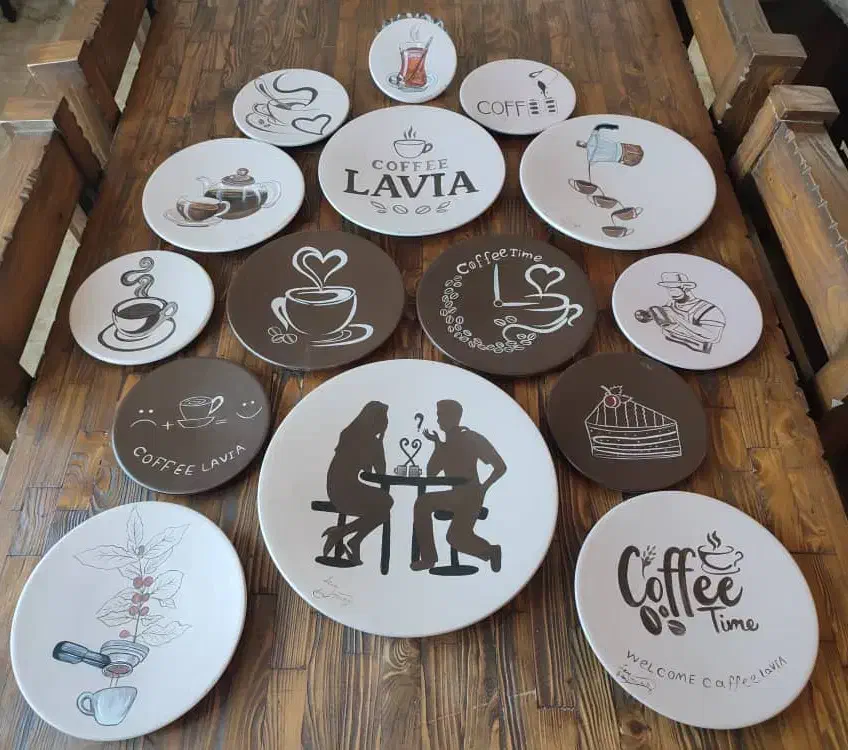 بشقاب های دیوارکوب|صنایع دستی و سایر لوازم تزئینی|رشت, باهنر|دیوار