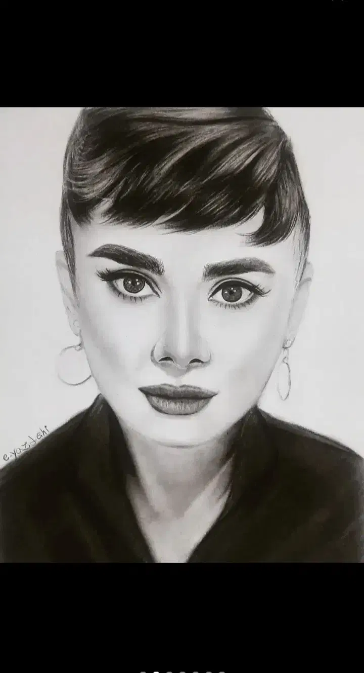 طراحی چهره|تابلو، نقاشی، عکس|نسیم‌شهر, |دیوار