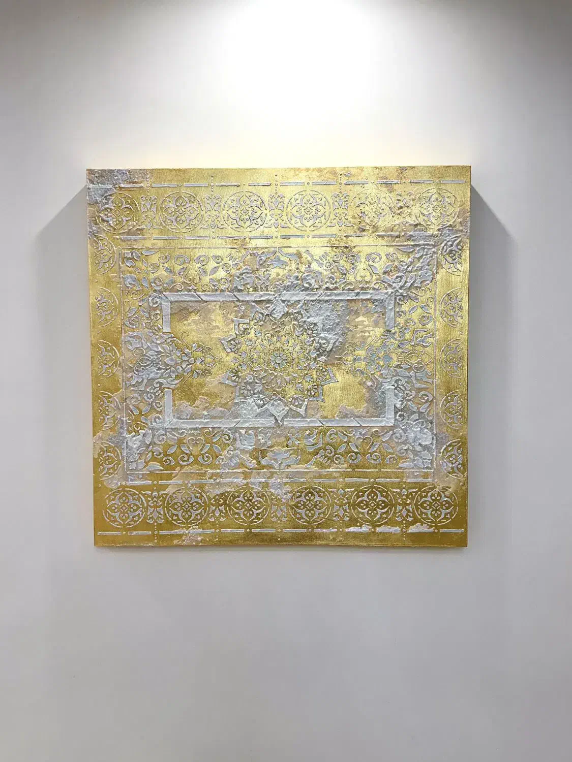 تابلو دیوارکوب پتینه طلایی|تابلو، نقاشی، عکس|تهران, زرکش|دیوار