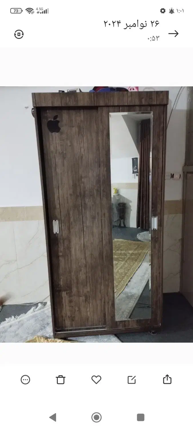 کمد لباس در حد نو|جاکفشی، کمد، دراور|اسفراین, |دیوار