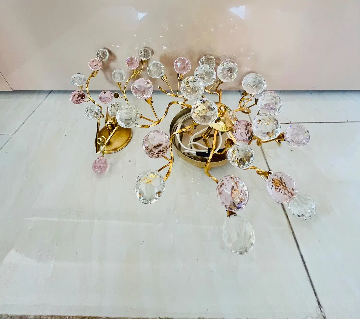 لوستر سقفی هشت شاخه|لوستر و چراغ آویز|مشکین‌دشت, |دیوار