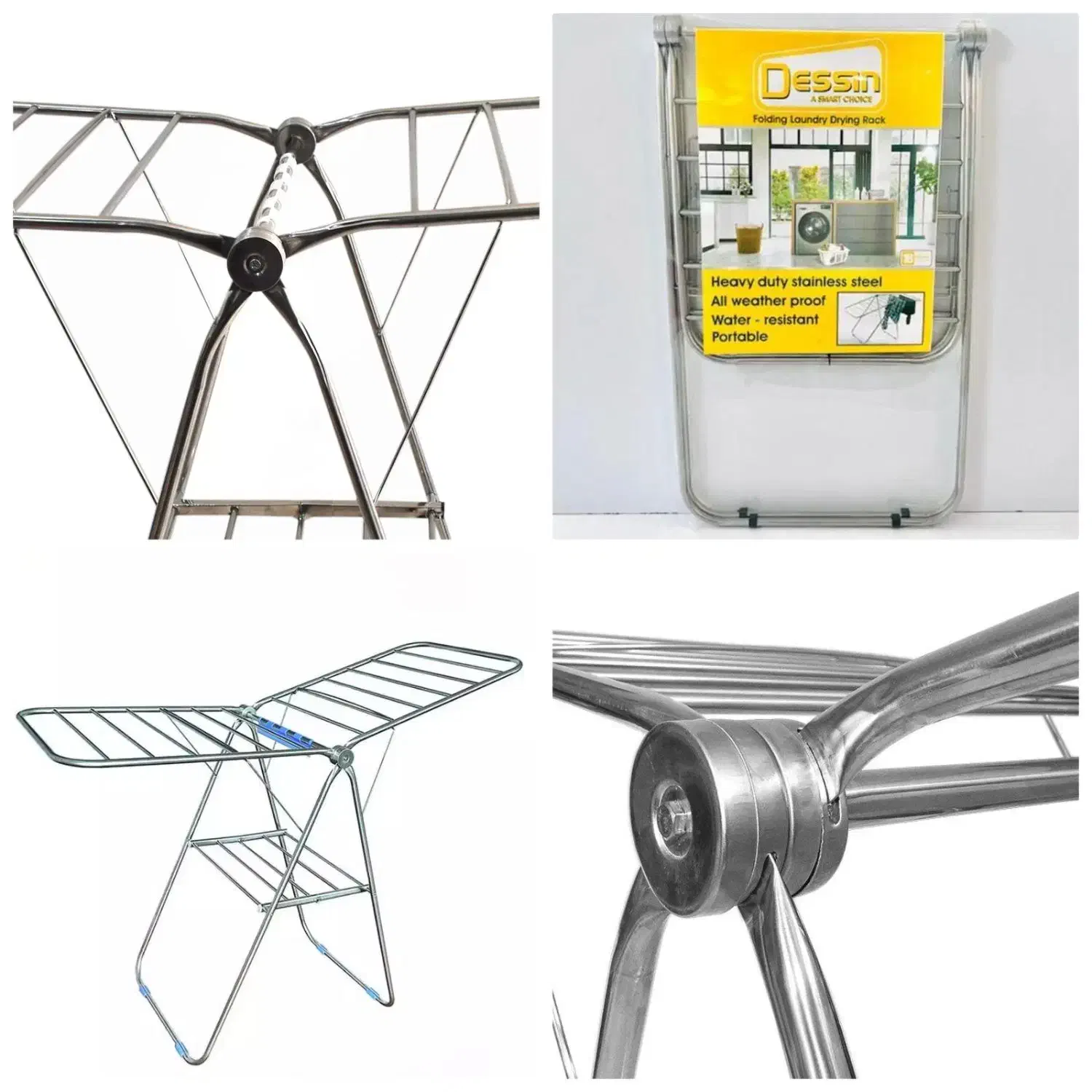 بندرخت آویز تمام استیل نَگیر مارکPlas بَند رخت|بندرخت و رخت‌آویز|یزد, |دیوار