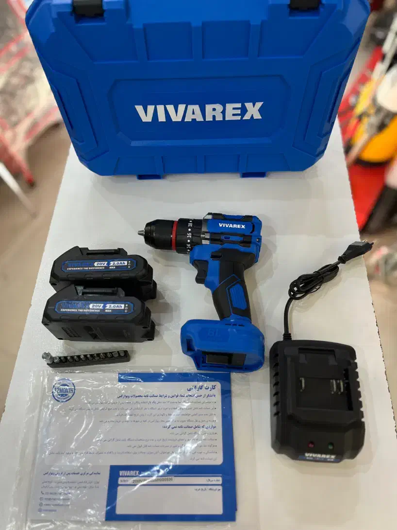 دریل شارژی براشلس(بدون ذغال) ۲۰ولت ویوارکس|ابزارآلات|گرگان, |دیوار