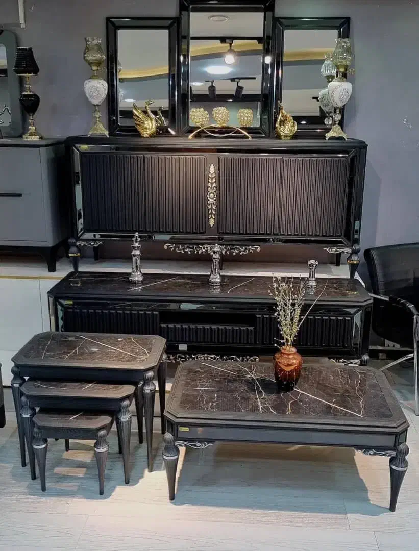 آینه کنسول۳تیکه میزتلوزیون سری جدید|بوفه، ویترین، کنسول|تهران, شهرک ولیعصر جنوبی|دیوار