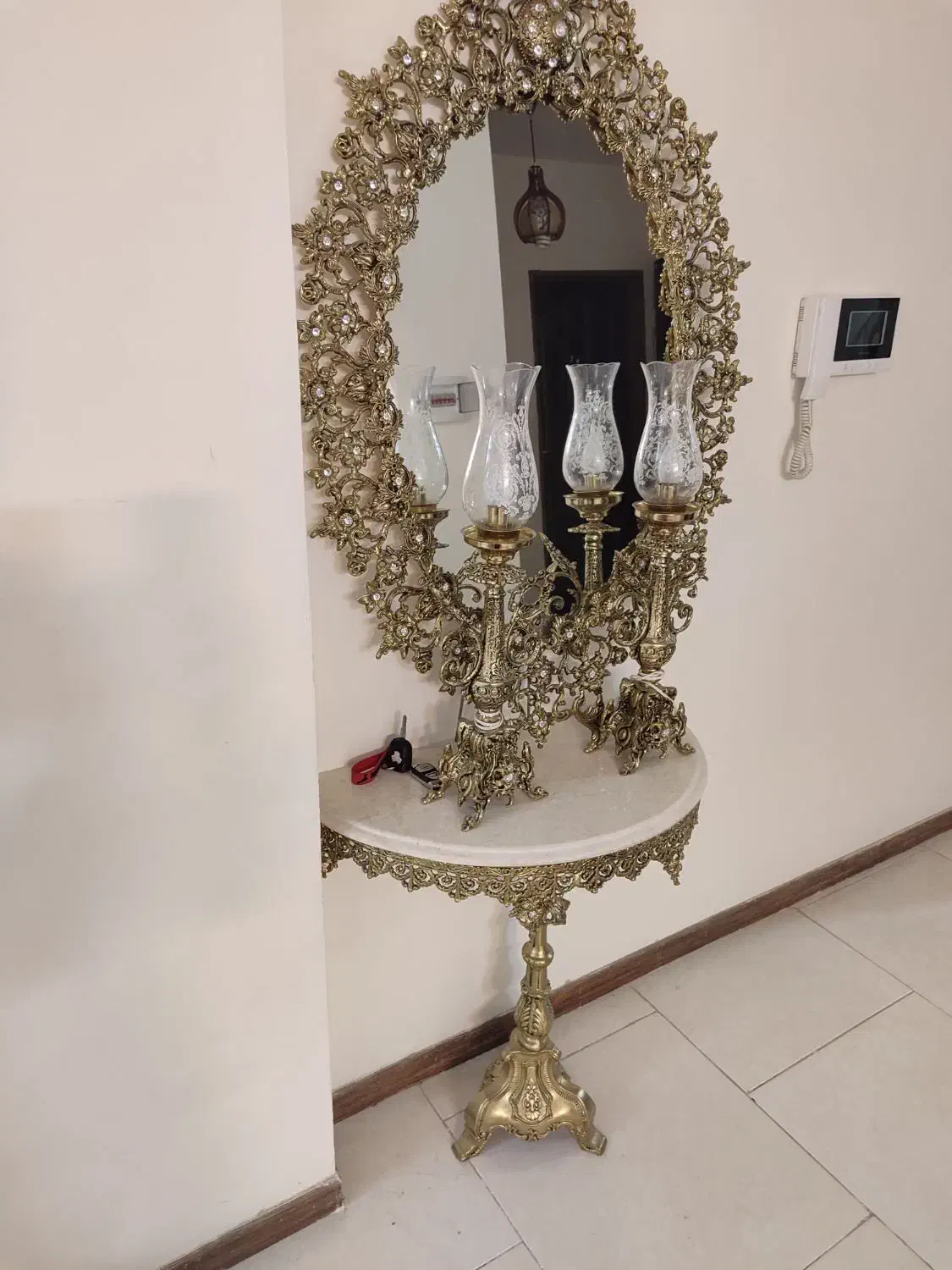 اینه شمدون استفادع نشده در حد اکبند|بوفه، ویترین، کنسول|شاهرود, |دیوار