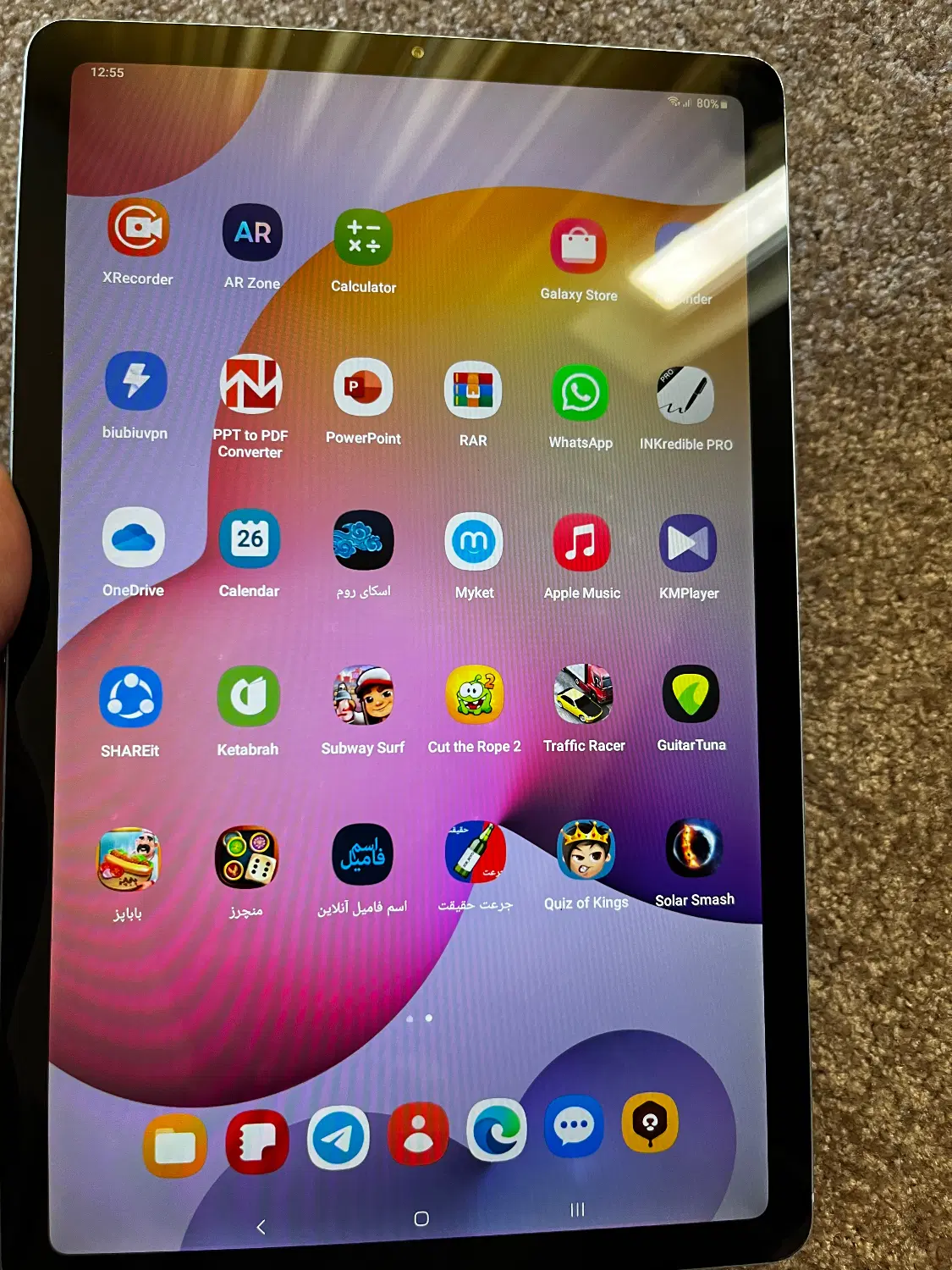 تبلت Samsung Galaxy s6lite|تبلت|نور, |دیوار