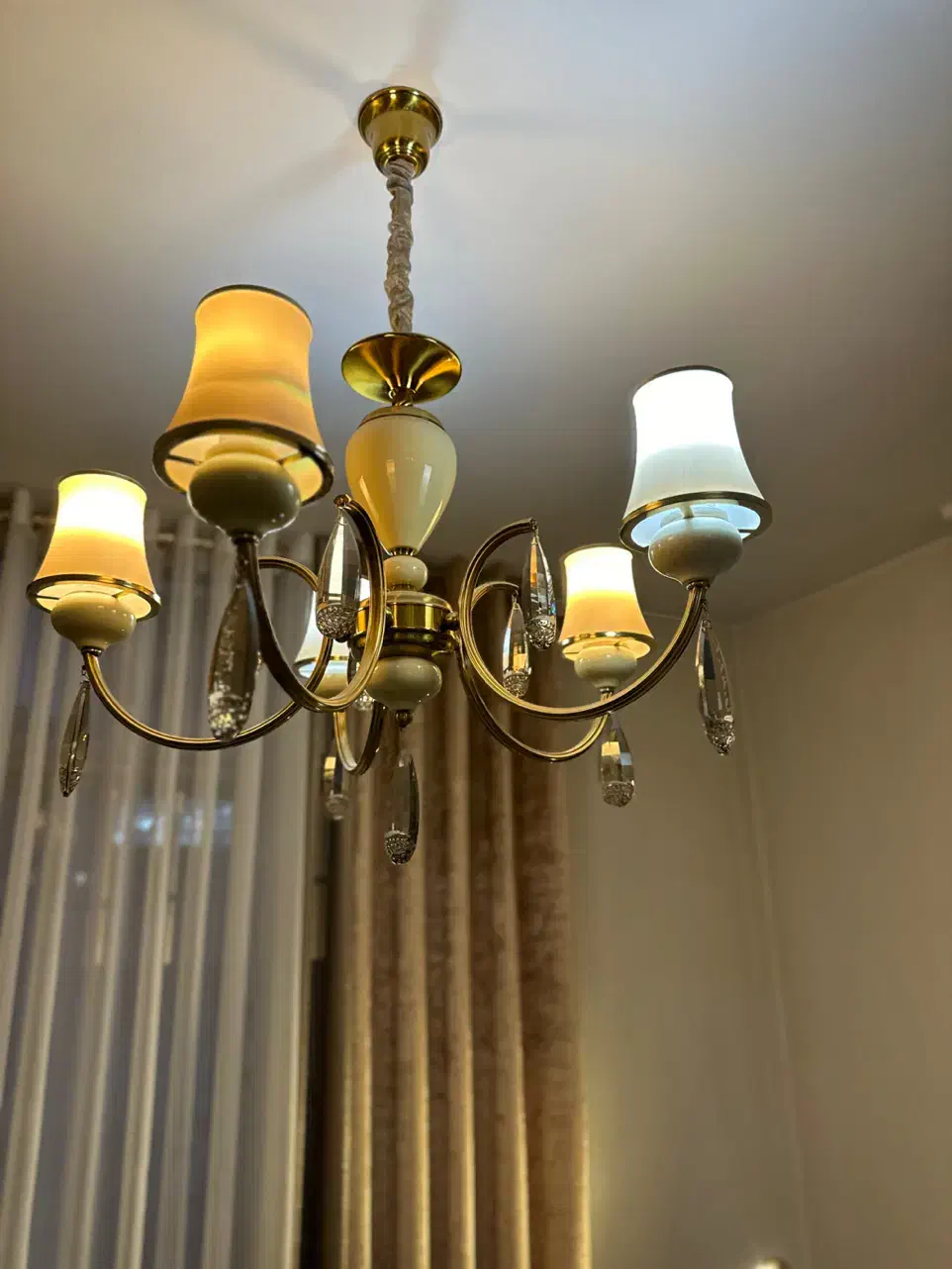 یک جفت لوستر وارداتی در حد جهیزیه|لوستر و چراغ آویز|تهران, تهرانسر شمالی|دیوار